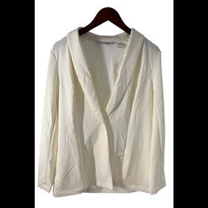 Girl With Curves Bi-Stretch Blazer Ivory - Regular